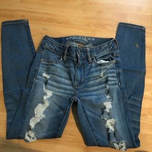Distressed Denim Skinny Jeans American Eagle